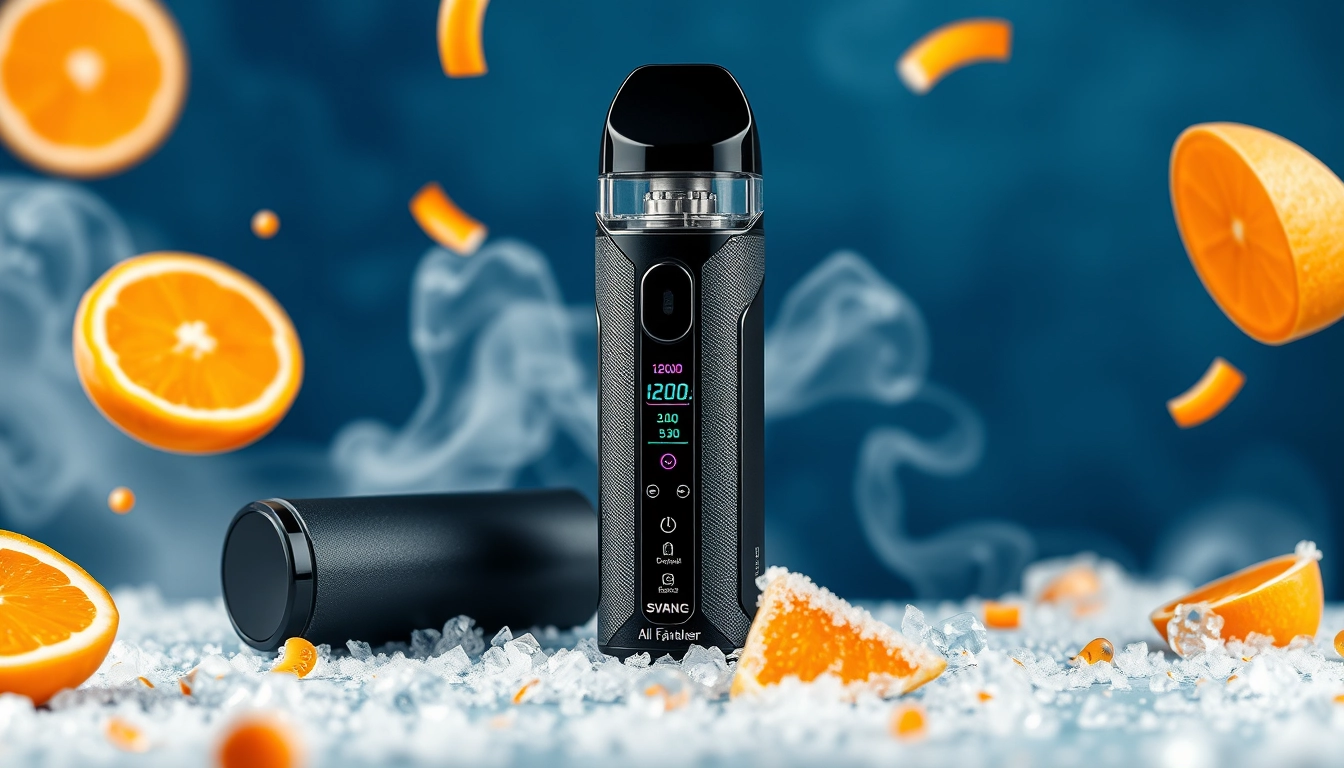 Al Fakher 12000 disposable vape showcasing its features like customizable nicotine levels, mesh coils, and LED screen